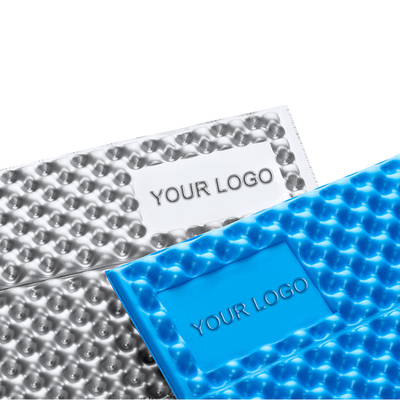Spedizione veloce Logo personalizzato Portatile Flessibile di schiuma impermeabile cuscino duraturo con rivestimento in alluminio tappeti da campeggio