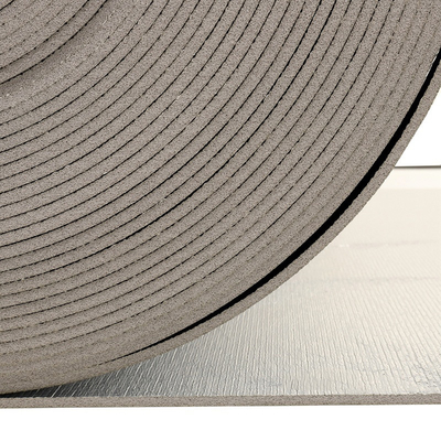 Spuma PE ad alta densità con foglio di alluminio riflettente sul lato isolante sotto tappeti laminato o vinile