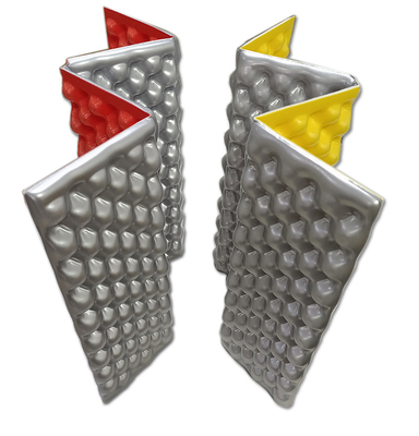 Stoccaggio resistente all'umidità esterno ripiegabile materassi in schiuma IXPE tipo fisarmonica con cinghia elastica materasso compatto