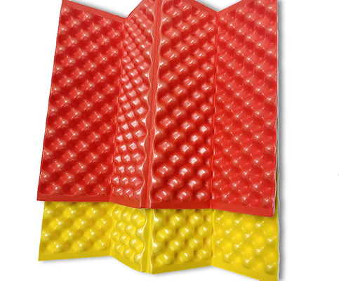 Stoccaggio resistente all'umidità esterno ripiegabile materassi in schiuma IXPE tipo fisarmonica con cinghia elastica materasso compatto