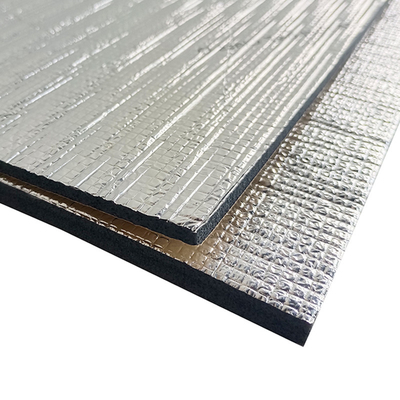 Fibra di vetro Folia di alluminio XPE schiuma ritardante la fiamma autoadesivo isolamento HVAC schiuma spessore 5-25mm