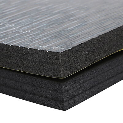 Fire Resistant Waterproof Acoustic Thermal Insulation Foam With Aluminum Backing