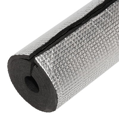 Tubo isolante in schiuma rivestito con foglio di alluminio XPE IXPE Ideale per tubature per acqua raffreddata e applicazioni di isolamento per raffreddamento