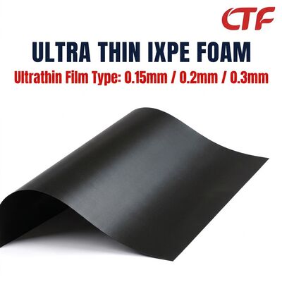 Materiale isolante impermeabile con supporto in gomma sottile in rotolo di schiuma IXPE da 0,15 mm 0,2 mm 0,3 mm per nastri e applicazioni elettroniche