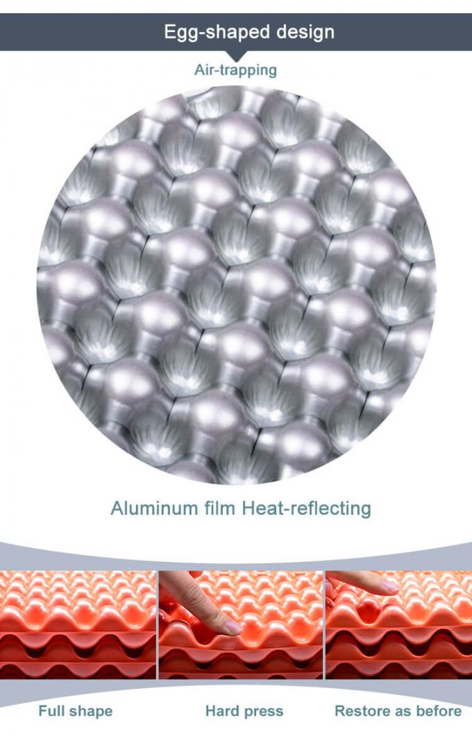 Ingrosso Materassi a doppio ripiegamento in bianco in pellicola di alluminio Cella chiusa IXPE XPE Pad di sonno in schiuma per campeggio impermeabile 2 persone 4