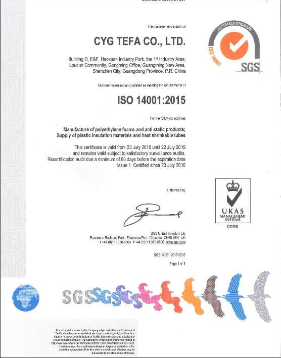 Polyolefin Foam a cellule chiuse. 23